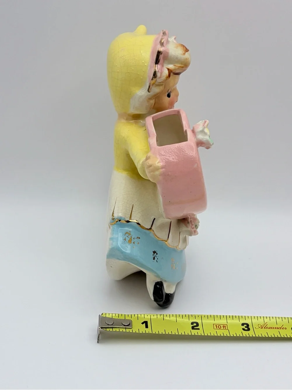 Vintage, 1950’s, Bristol, Happy Birthday Girl, Calendar, Yellow Dress, Vase